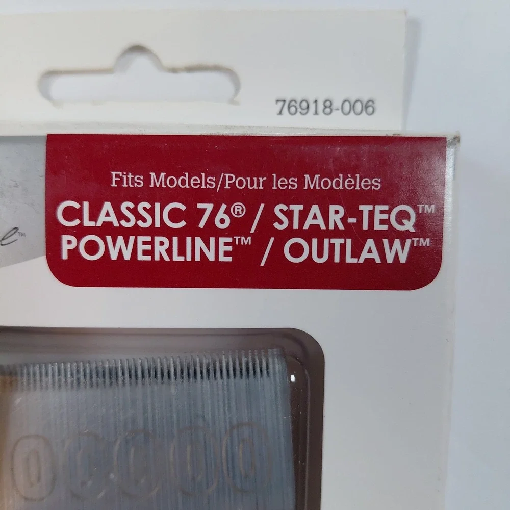 Oster #00000 (0.2mm) Clipper Blade Classic 76 #76918-006 Star-Teq 1/125
